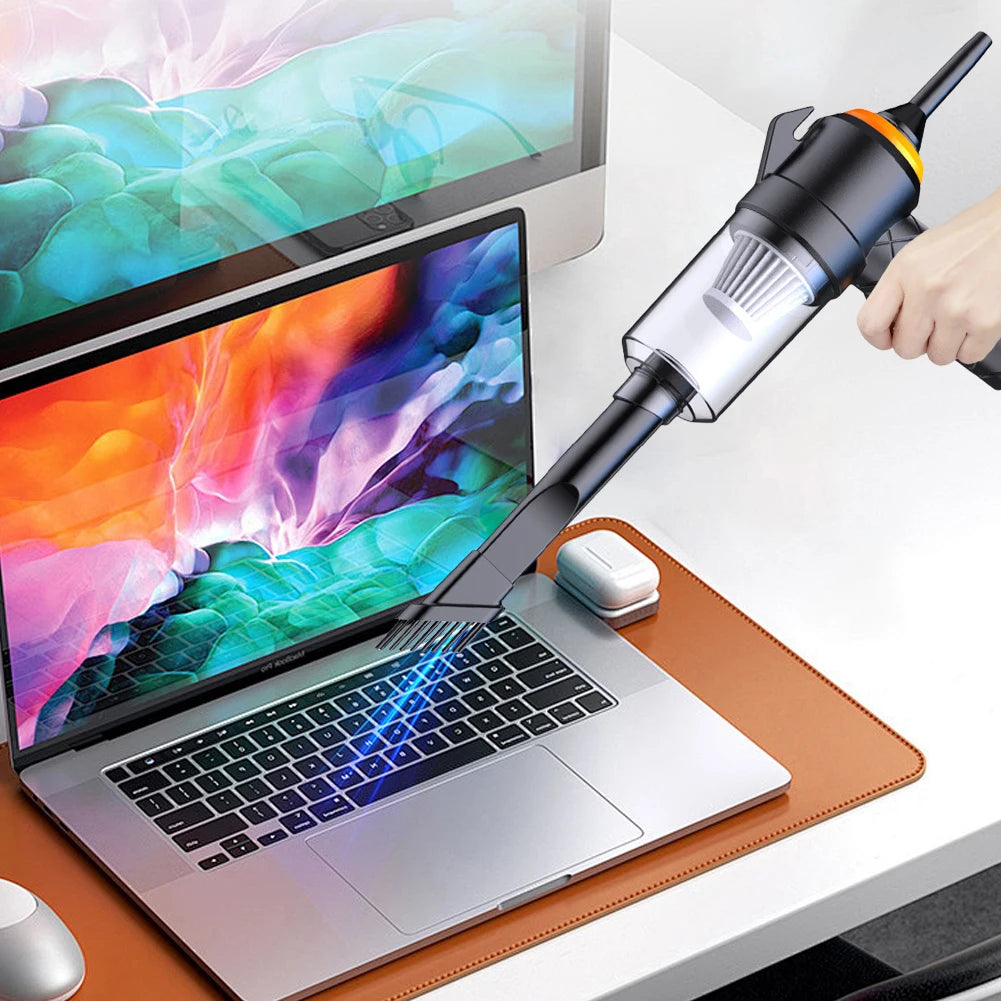 TurboVac Go – Draadloze Mini Stofzuiger voor Auto & Thuis
