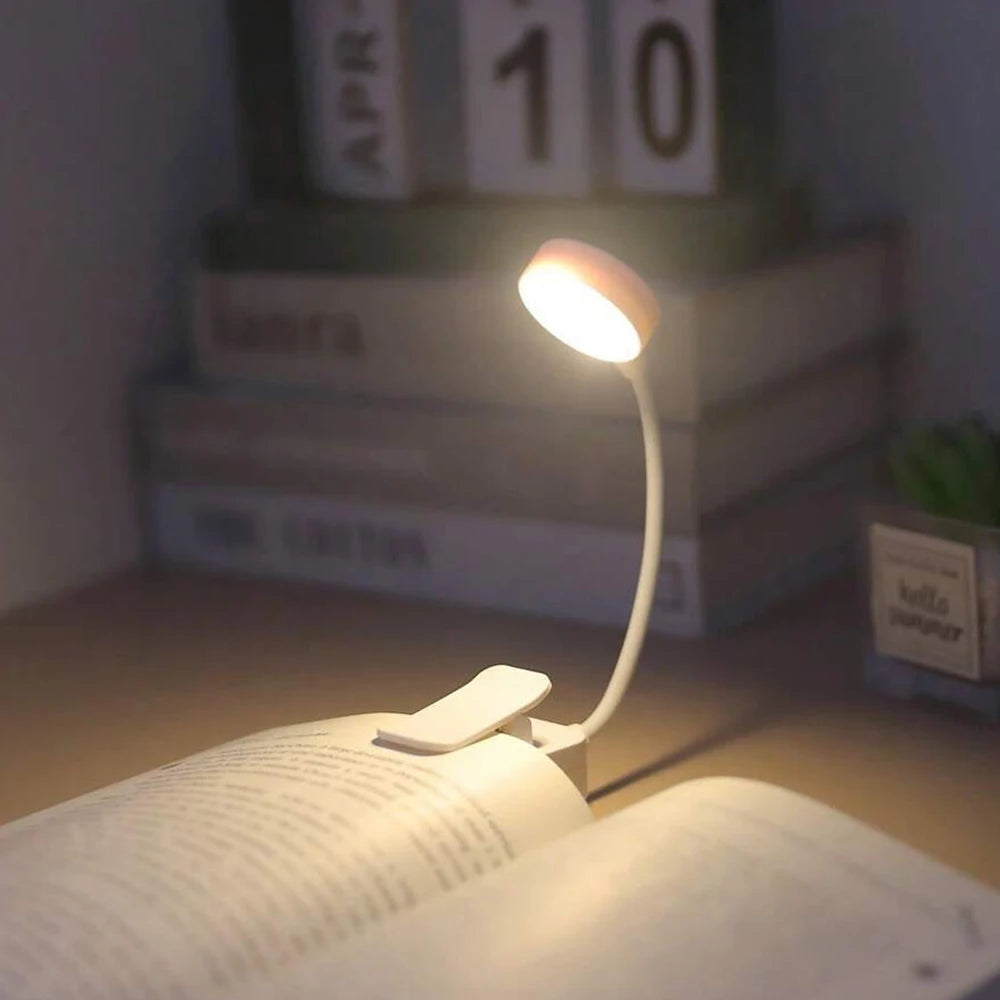 Clip-on LED Leeslamp met 3 Lichtstanden