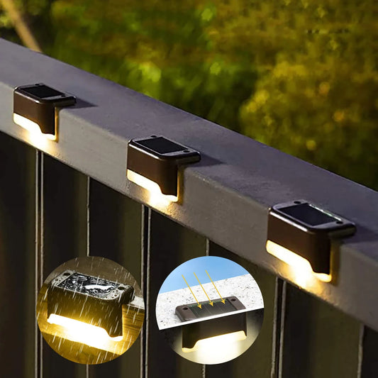 Solar trap- en terraslampen in warm licht