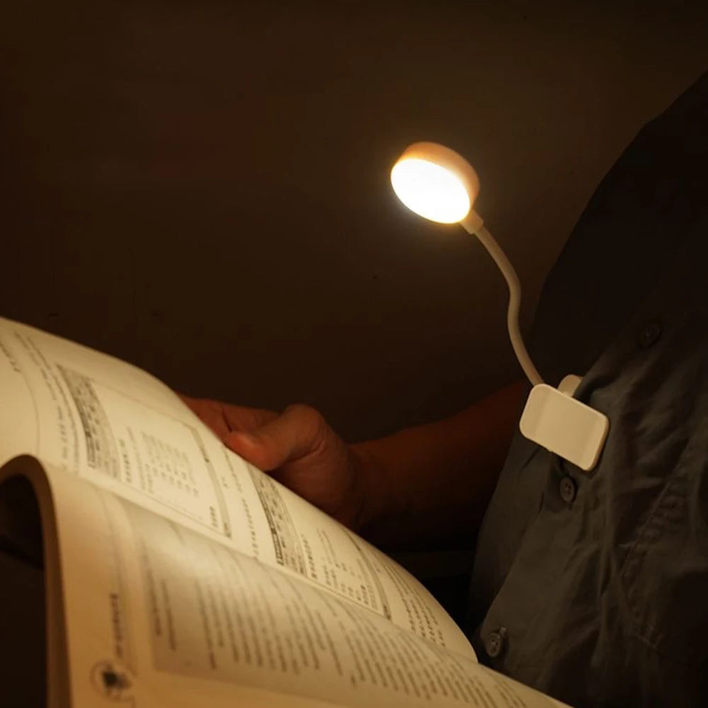 Clip-on LED Leeslamp met 3 Lichtstanden