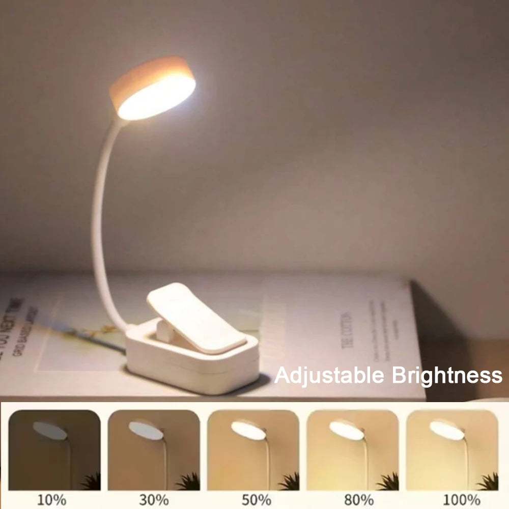 Clip-on LED Leeslamp met 3 Lichtstanden