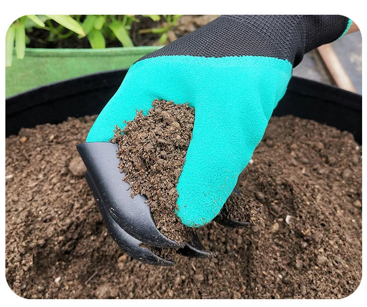 Tuinwerkhandschoenen met Optionele Klauwen