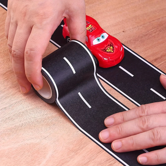 Herbruikbare speelweg tape voor speelgoedauto's