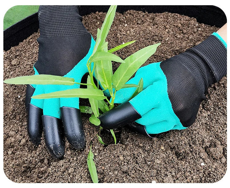 Tuinwerkhandschoenen met Optionele Klauwen